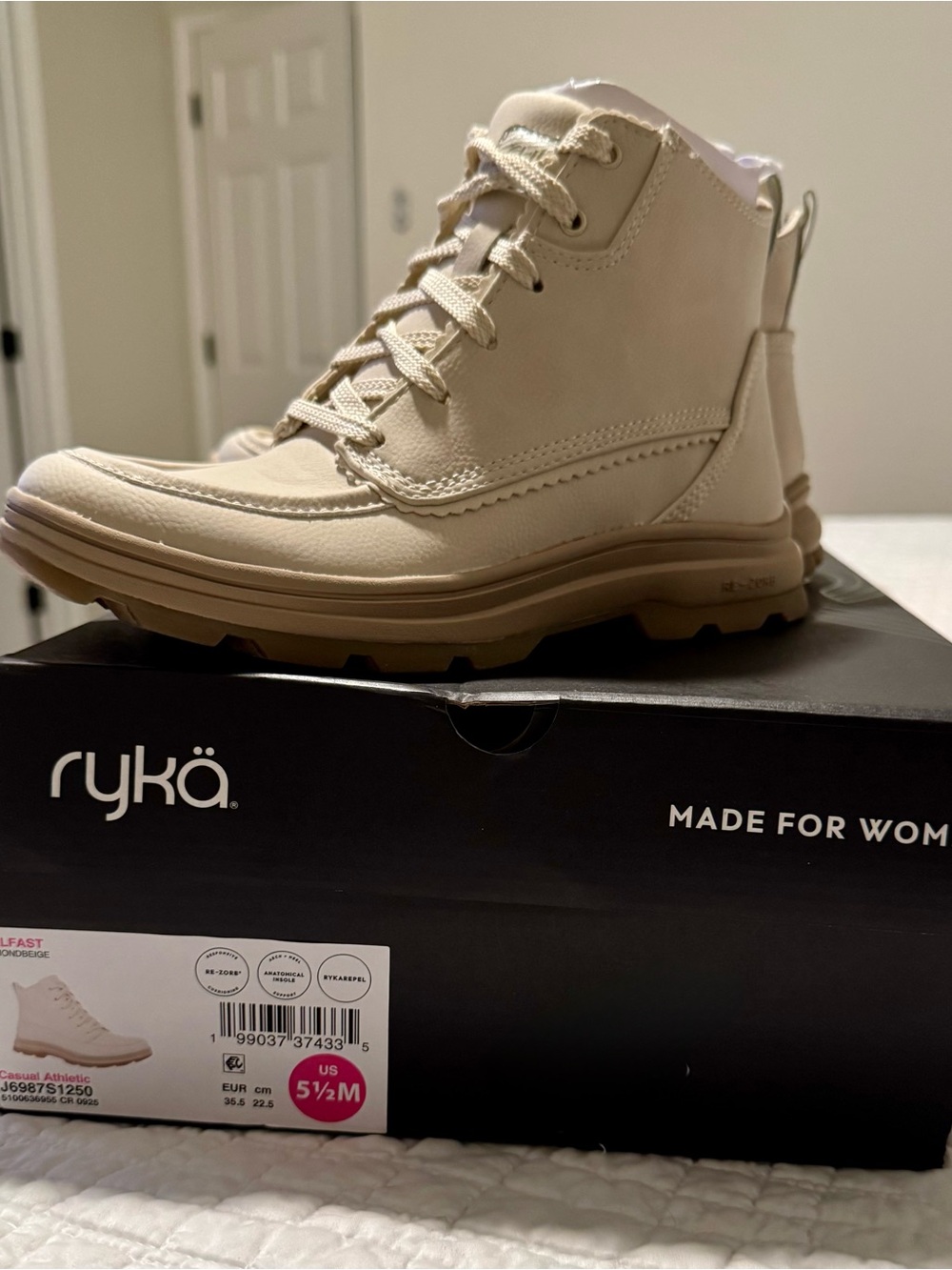Ryka Women's Taupe Lace-Up Outdoor Boot